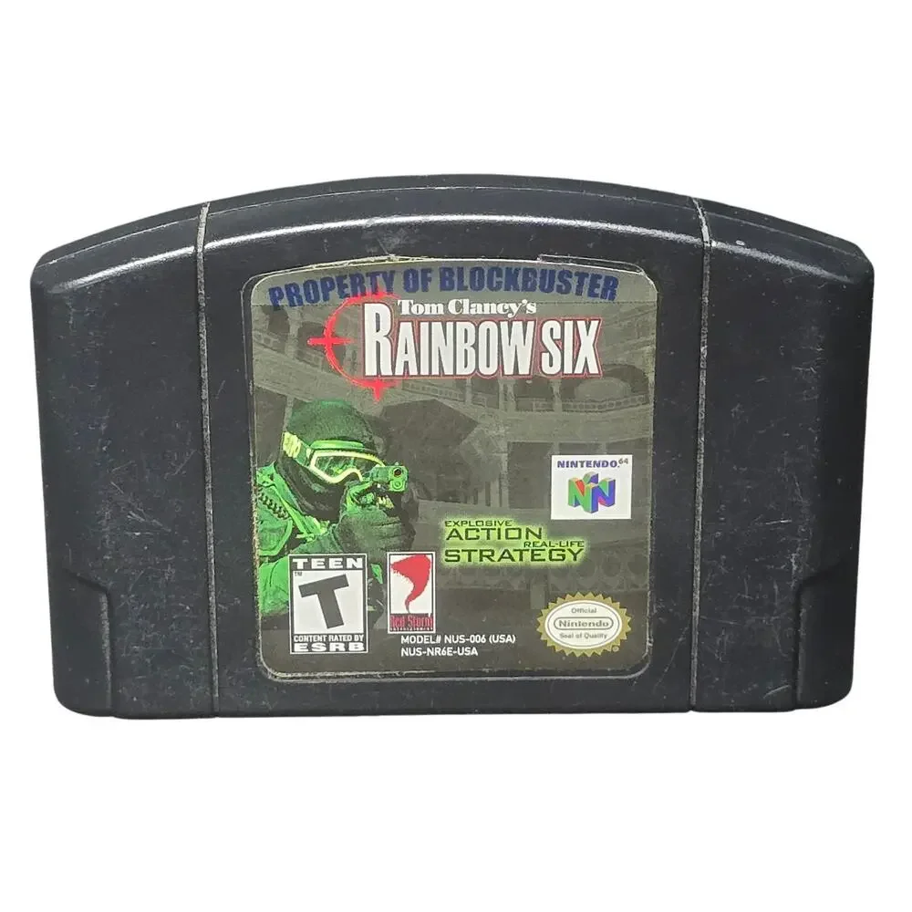 Tom Clancy's Rainbow Six Nintendo Game N64 Gaming Cartridge